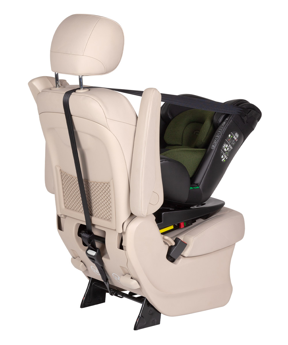 Автокресло Asteroid i-Size 2026 Максимальный угол наклона 145°.  Ремень Top Tether для надёжной фиксации кресла.